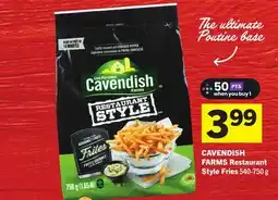 Foodland CAVENDISH FARMS Restaurant Style Fries offer