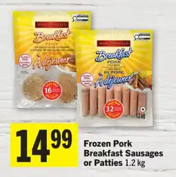Foodland Frozen Pork Breakfast Sausages or Patties offer