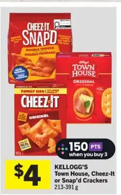 Foodland KELLOGG'S Town House, Cheez-It or Snap'd Crackers offer
