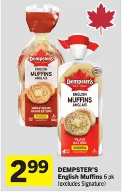 Foodland DEMPSTER'S English Muffins offer