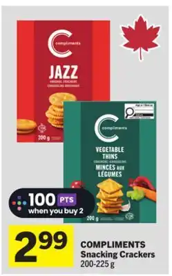 Foodland COMPLIMENTS Snacking Crackers offer