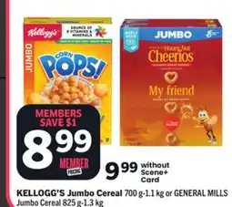 Foodland KELLOGG'S Jumbo Cereal offer