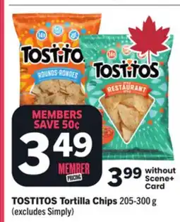 Foodland TOSTITOS Tortilla Chips offer
