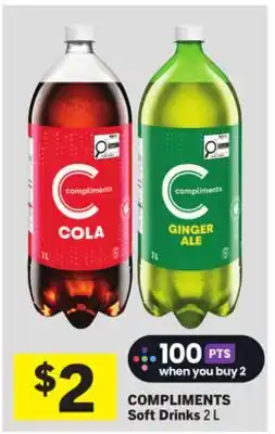Foodland COMPLIMENTS Soft Drinks offer