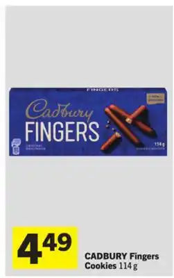 Foodland CADBURY Fingers Cookies offer