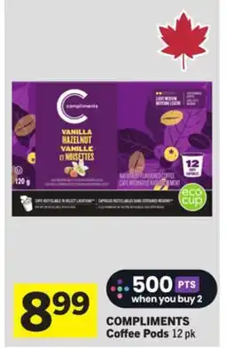 Foodland COMPLIMENTS Coffee Pods offer