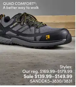 Mark's Men's Dakota WorkPro 'Enduralite' Athletic Safety Shoes offer
