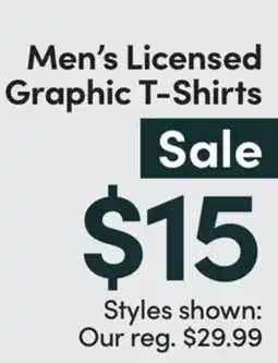 Mark's Men's Licensed Graphic T-Shirts offer