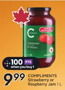 Sobeys Compliments Strawberry Raspberry Jam offer