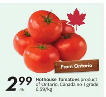 Sobeys Hothouse Tomatoes offer