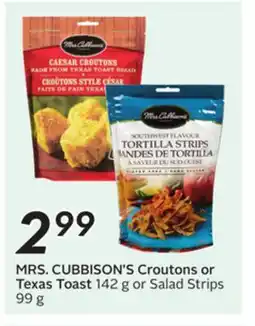 Sobeys MRS. CUBBISON'S Croutons or Texas Toast offer