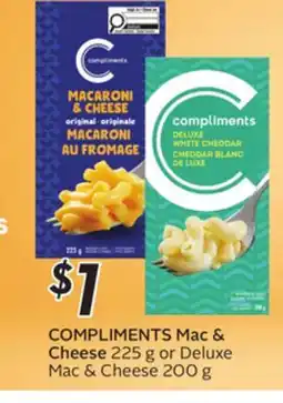 Sobeys COMPLIMENTS Mac & Cheese offer