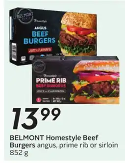 Sobeys BELMONT Homestyle Beef Burgers offer