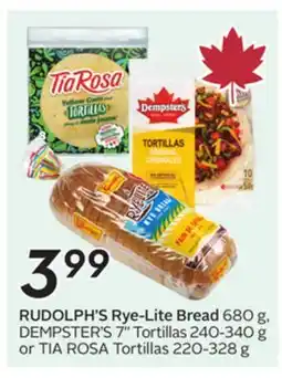 Sobeys RUDOLPH'S Rye-Lite Bread offer