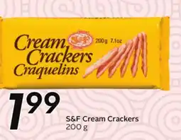 Sobeys S&F Cream Crackers offer