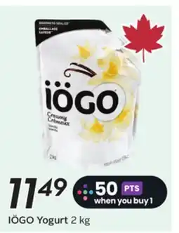 Sobeys Iögo Yogurt offer