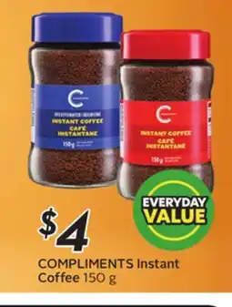 Sobeys Compliments Instant Coffee offer
