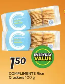 Sobeys COMPLIMENTS Rice Crackers offer