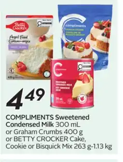 Sobeys COMPLIMENTS Sweetened Condensed Milk offer