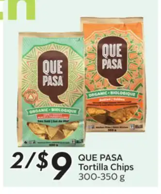 Sobeys QUE PASA Tortilla Chips offer