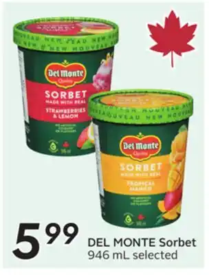 Sobeys Sorbet offer