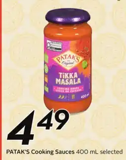 Sobeys PATAK'S Cooking Sauces offer