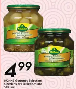 Sobeys KÜHNE Gourmet Selection Gherkins or Pickled Onions offer
