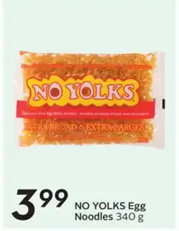 Sobeys NO YOLKS Egg Noodles offer