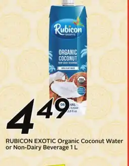 Sobeys EXOTIC Organic Coconut Water or Non-Dairy Beverage offer
