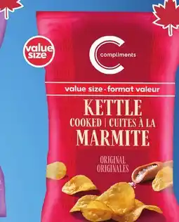 Sobeys COMPLIMENTS Value Size Kettle Chips offer