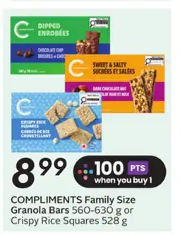 Sobeys COMPLIMENTS Family Size Granola Bars offer