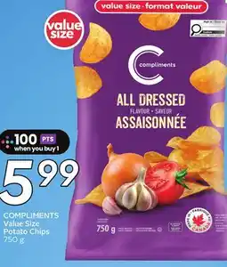 Sobeys COMPLIMENTS Value Size Potato Chips offer