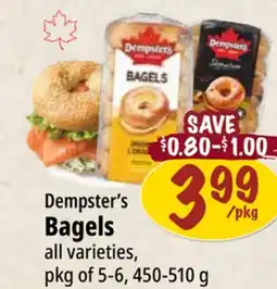 Farm Boy Dempster's Bagels offer