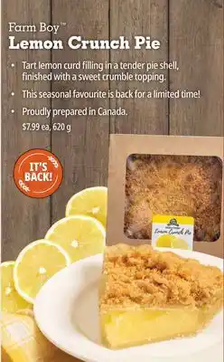 Farm Boy Farm Boy Lemon Crunch Pie offer