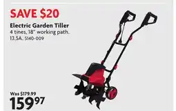 Home Hardware Electric Garden Tiller offer