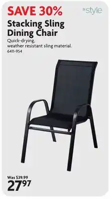 Home Hardware Stacking Sling Dining Chair offer