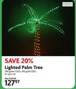 Home Hardware Lighted Palm Tree offer