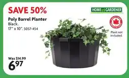 Home Hardware Poly Barrel Planter offer