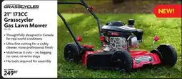 Home Hardware 21 173CC Grasscycler Gas Lawn Mower offer