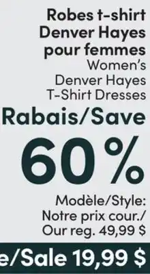 L'équipeur Women's Denver Hayes T-Shirt Dresses offer