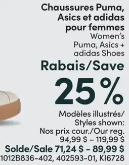 L'équipeur Women's Puma, Asics + adidas Shoes offer