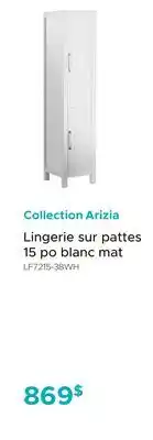 Bath Depot Collection Arizia Lingerie sur pattes 15 po blanc mat offer