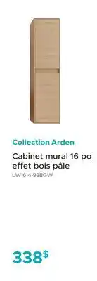 Bath Depot Collection Arden Cabinet mural 16 po effet bois pâle offer