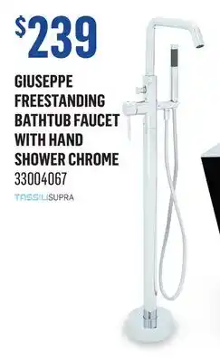 Canac Giuseppe Freestanding Bathtub Faucet with Hand Shower Chrome offer