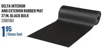 Canac Delta Interior and Exterior Rubber Mat 27 in. Black Bulk offer