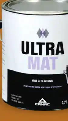 Canac UltraMat Ceiling Latex Paint Natural White offer