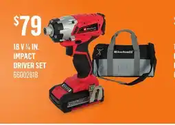 Canac 18 V 1/4 in. Impact Driver Set offer
