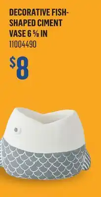 Canac Decorative Fish-Shaped Ciment Vase offer