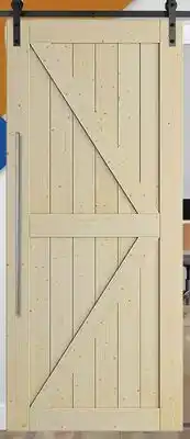 Canac Simple K Pine Barn Door 34in.x84in offer