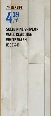 Canac Solid Pine Shiplap Wall Cladding offer